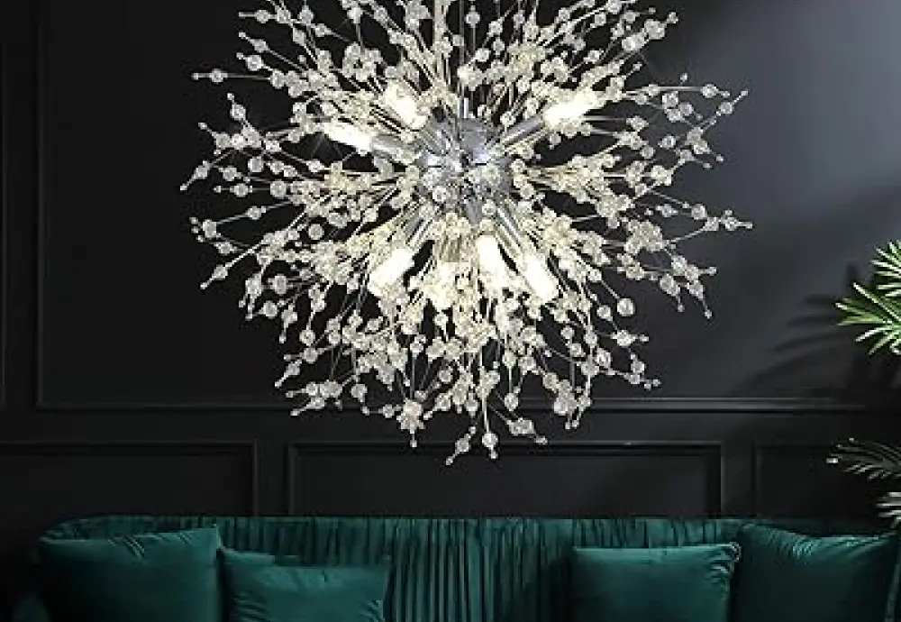 glass globe chandelier